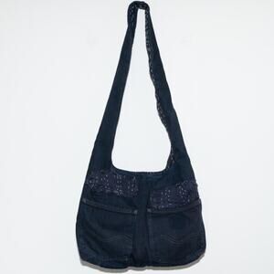 Upcycled denim carhartt hobo bag / shoulder bag